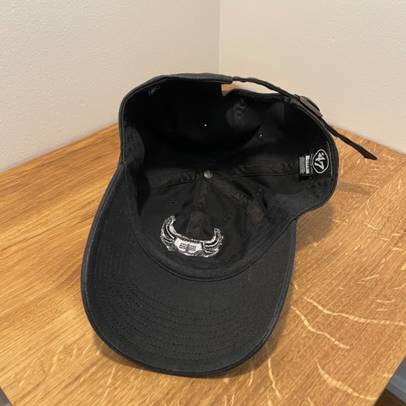 Chicago Bulls 47 NBA Hat Black Embroidered Logo Adjustable – LIKE NEW - Picture 6 of 15